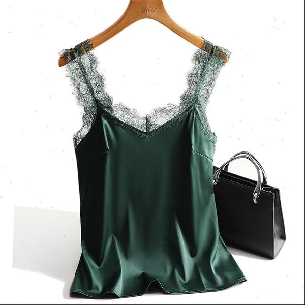 lace silk sleeveless women camis v neck camisole halte feminino slim white woman clothe
lace silk sleeveless women camis v neck camisole halte feminino slim white woman clothe