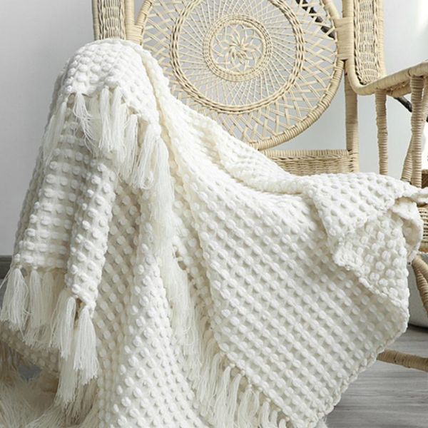 white blanket for bed soft with tassel chenille travel shawl sofa chair throw chic decor 127x200cm manta blankets
white blanket for bed soft with tassel chenille travel shawl sofa chair throw chic decor 127x200cm manta blankets