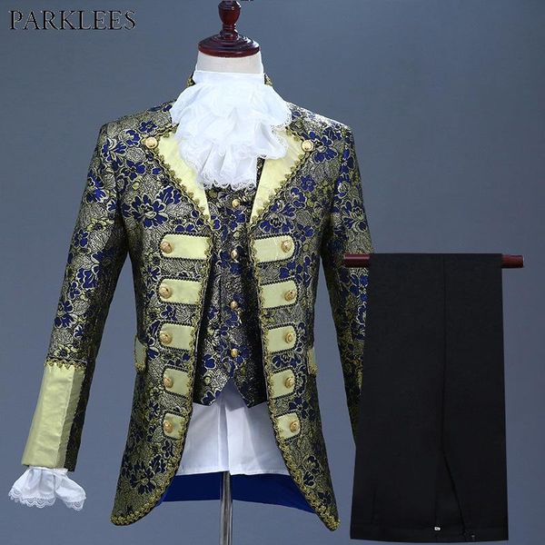 men's suits & blazers men classic five-piece set vintage europe drama performance dress suit gold blue stage prom singer costume terno, White;black
men's suits & blazers men classic five-piece set vintage europe drama performance dress suit gold blue stage prom singer costume terno, White;black