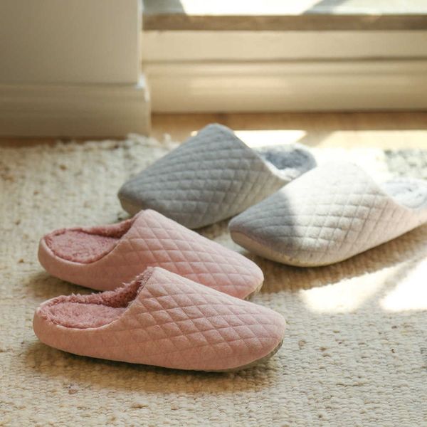 autumn and winter couple parent-child package head cotton velvet waterproof non-slip home slippers 2179 h0827, Black