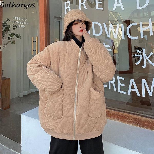 short style parkas women corduroy solid fashion all-match korean thicken harajuku students streetwear simple winter ladies retro women', Black
short style parkas women corduroy solid fashion all-match korean thicken harajuku students streetwear simple winter ladies retro women', Black