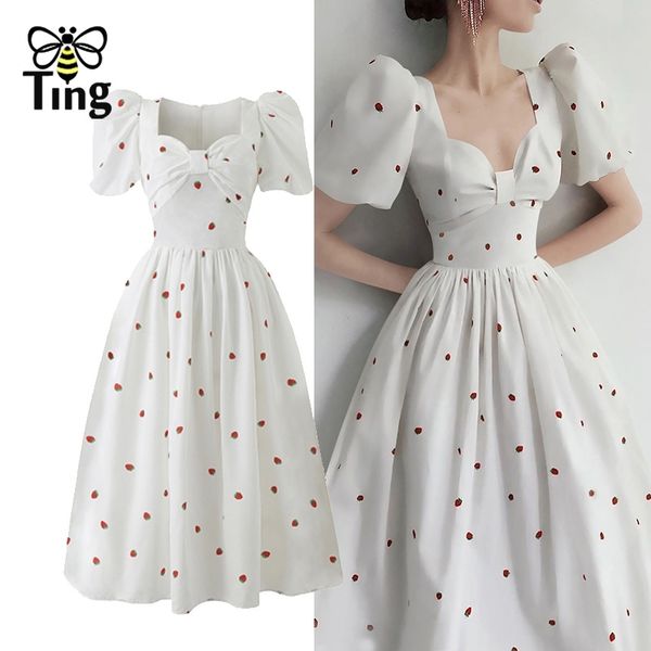 vintage elegant bow neckline puff sleeve summer casual a line dress women fashion street chic france retro elbise robes 210513, Black;gray
vintage elegant bow neckline puff sleeve summer casual a line dress women fashion street chic france retro elbise robes 210513, Black;gray