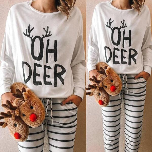 women's t-shirt round neck loose long sleeve casual christmas fashion letter women t shirt winter clothing, White
women's t-shirt round neck loose long sleeve casual christmas fashion letter women t shirt winter clothing, White
