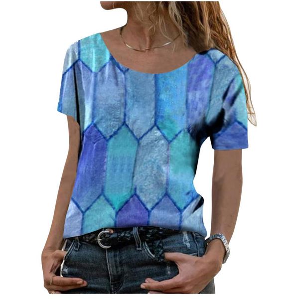 women's blouses & shirts 40# diamond-shaped checkered print casual round neck short sleeve loose tunic vintage elegant roupas oversized, White
women's blouses & shirts 40# diamond-shaped checkered print casual round neck short sleeve loose tunic vintage elegant roupas oversized, White
