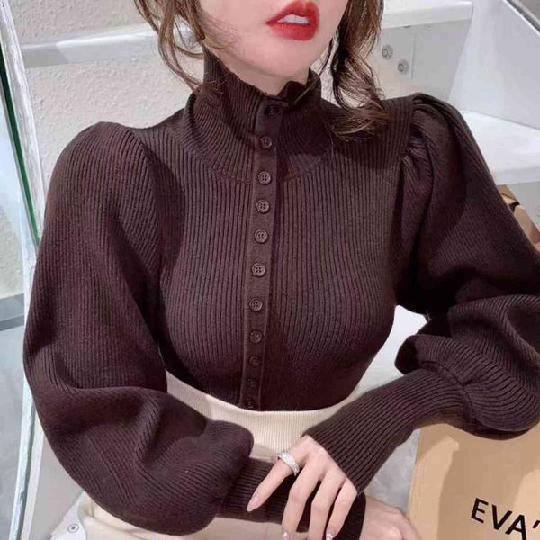 women's jackets nomikuma sweater coat korean puff long sleeve women knitwear spring single breasted turtleneck knitted cardigan 6d839 b, Black;brown
women's jackets nomikuma sweater coat korean puff long sleeve women knitwear spring single breasted turtleneck knitted cardigan 6d839 b, Black;brown