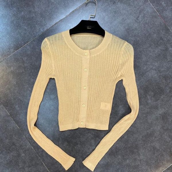 women's knits & tees deat solid color slim thin cardigan ladies casual spring summer o-neck knitting hr435, White
women's knits & tees deat solid color slim thin cardigan ladies casual spring summer o-neck knitting hr435, White