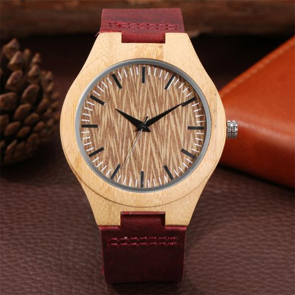 wristwatches bamboo wood men's wristwatch brown genuine leather watchband stylish coffee wave pattern round dial mens wooden clock, Slivery;brown
wristwatches bamboo wood men's wristwatch brown genuine leather watchband stylish coffee wave pattern round dial mens wooden clock, Slivery;brown