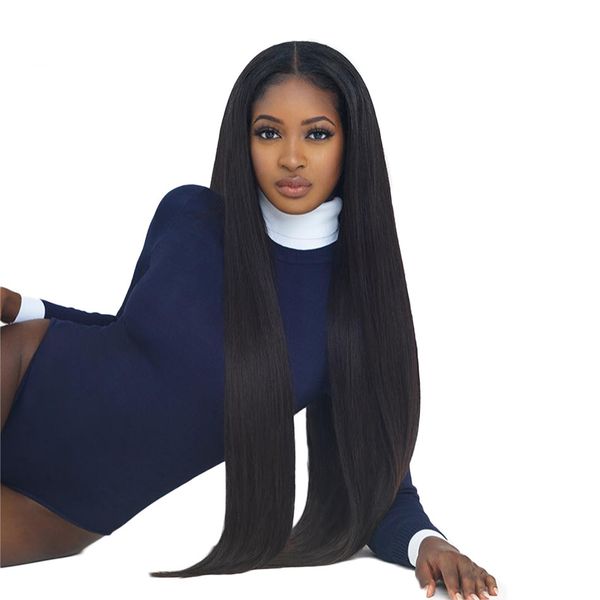 fashionable wig beautiful goddess synthetic s headgear women's black slantable medium length straight hair
fashionable wig beautiful goddess synthetic s headgear women's black slantable medium length straight hair