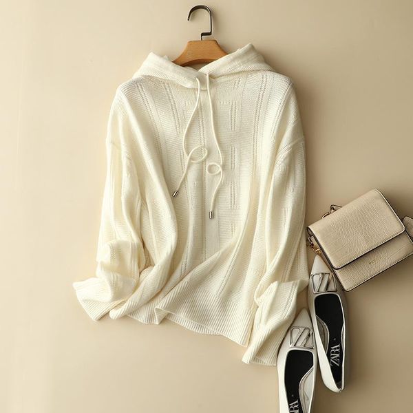 women's sweaters winter europe cashmere wool hooded women fashion jacquard pullovers long sleeve warm knitwear, White;black
women's sweaters winter europe cashmere wool hooded women fashion jacquard pullovers long sleeve warm knitwear, White;black