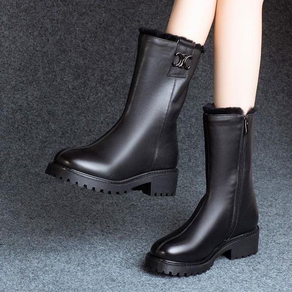 dress shoes women metal decorative rain boots mid tube platform 2021 fashion slip on ladies waterproof work, Black
dress shoes women metal decorative rain boots mid tube platform 2021 fashion slip on ladies waterproof work, Black