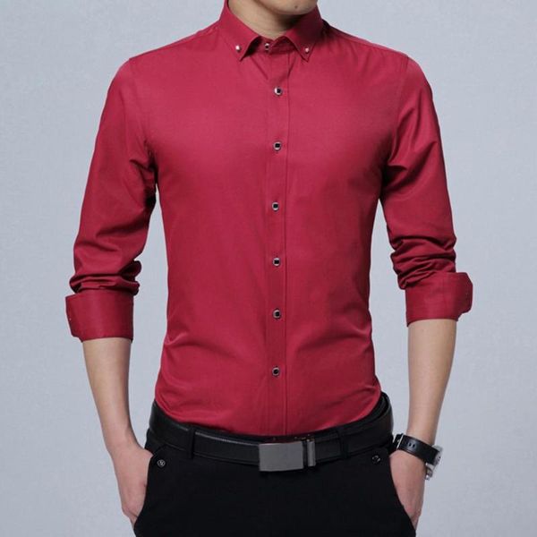 men's casual shirts men shirt solid color single-breasted turn-down collar slim business dress long sleeve male, White;black
men's casual shirts men shirt solid color single-breasted turn-down collar slim business dress long sleeve male, White;black