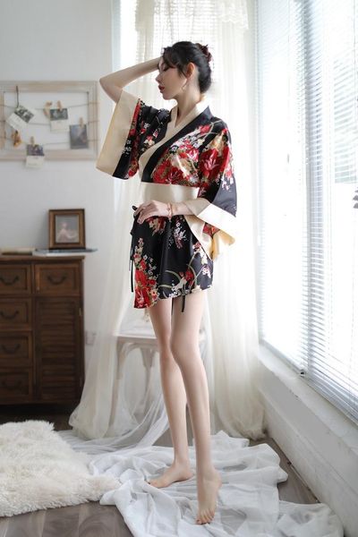 women's sleepwear women japanese kimono lingerie costume cosplay for cute and playful, Black;red
women's sleepwear women japanese kimono lingerie costume cosplay for cute and playful, Black;red