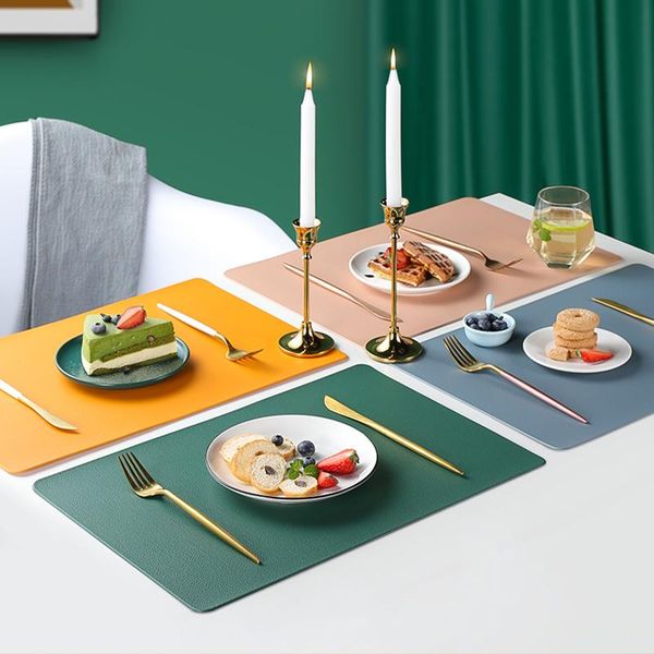 mats & pads pu leather waterproof heat insulation non-slip square placemat table mat tableware pad washable bowl kitchen accessorie
mats & pads pu leather waterproof heat insulation non-slip square placemat table mat tableware pad washable bowl kitchen accessorie