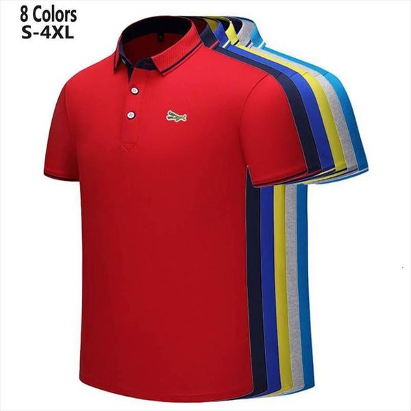 s 4xl design summer mens polos short sleeve shirts embroidery logo casual cotton homme male clothes lapel, White;black
s 4xl design summer mens polos short sleeve shirts embroidery logo casual cotton homme male clothes lapel, White;black