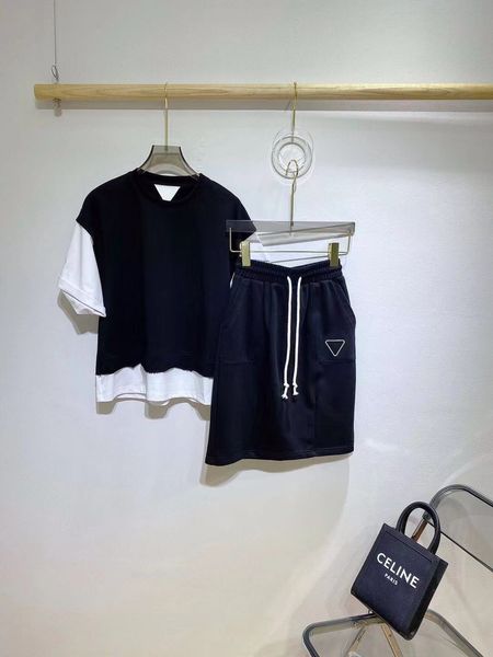 brand two piece pants shenzhen nanyou bv home 21 spring and summer fashion triangle letter printing fake two-piece t-shi, White
brand two piece pants shenzhen nanyou bv home 21 spring and summer fashion triangle letter printing fake two-piece t-shi, White