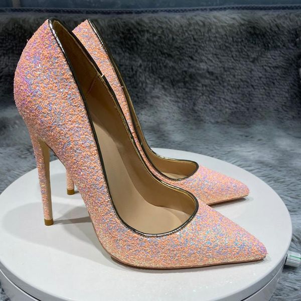 dress shoes wedding 12cm pink sequined cloth pointed toe thin high heels women green sequin shallow single princess pumps, Black
dress shoes wedding 12cm pink sequined cloth pointed toe thin high heels women green sequin shallow single princess pumps, Black
