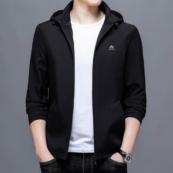 men's jackets fall luxury designer brand casual fashion hooded jacket men plain windbreaker korean windproof coats clothing, Black;brown
men's jackets fall luxury designer brand casual fashion hooded jacket men plain windbreaker korean windproof coats clothing, Black;brown