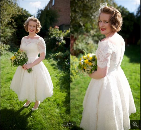 robe de mariage latest white lace a line wedding dresses vintage off the shoulder short sleeve puffy bride dress back button scoop neck peti
robe de mariage latest white lace a line wedding dresses vintage off the shoulder short sleeve puffy bride dress back button scoop neck peti