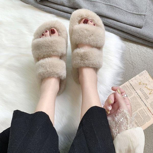 fashionable fur household slippers women's thick bottom plush indoor fluffy shoes fuzzy winter, Black
fashionable fur household slippers women's thick bottom plush indoor fluffy shoes fuzzy winter, Black