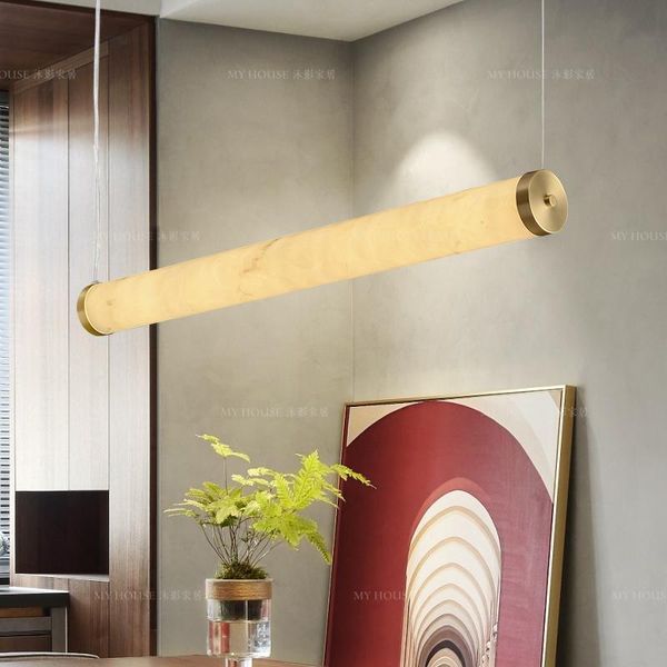postmodern light luxury creative simple personality restaurant bar study room long copper marble chandelier pendant lamps
postmodern light luxury creative simple personality restaurant bar study room long copper marble chandelier pendant lamps