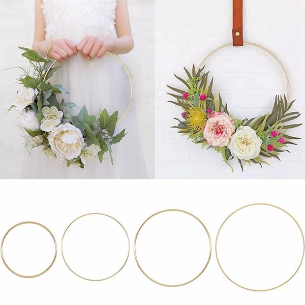 decorative flowers & wreaths 10-40cm gold metal ring flower wreath garland weeding decoration for weddings bridal shower home party catcher
decorative flowers & wreaths 10-40cm gold metal ring flower wreath garland weeding decoration for weddings bridal shower home party catcher