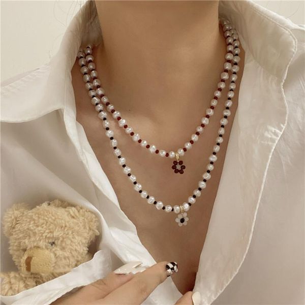 pendant necklaces fashion temperament pearl green red beaded flower necklace for women girls acrylic jewlery accessories, Silver
pendant necklaces fashion temperament pearl green red beaded flower necklace for women girls acrylic jewlery accessories, Silver