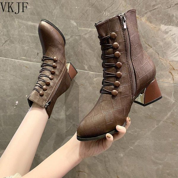 boots 2021 arrival leather ankle rubber riding women's shoes ladies chunky high heel zipper winter square botas mujer, Black
boots 2021 arrival leather ankle rubber riding women's shoes ladies chunky high heel zipper winter square botas mujer, Black
