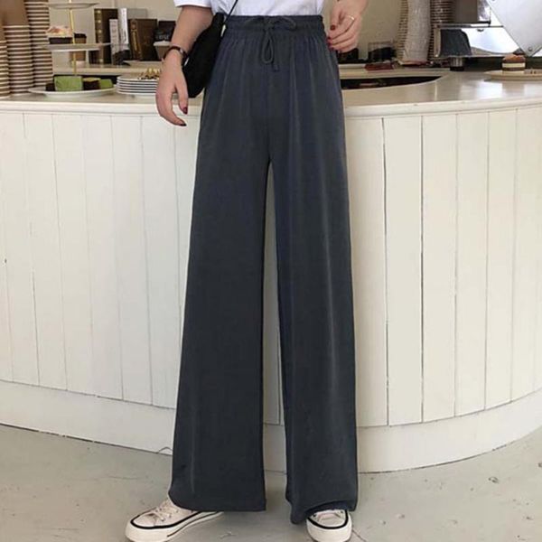 women's pants & capris all-match simple elastic waist solid color women trousers for daily wear, Black;white
women's pants & capris all-match simple elastic waist solid color women trousers for daily wear, Black;white