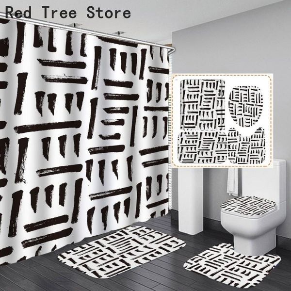 shower curtains art simple style waterproof polyester fabric curtain modern digital print bath screen 4pcs set rugs mat anti-slip carpet
shower curtains art simple style waterproof polyester fabric curtain modern digital print bath screen 4pcs set rugs mat anti-slip carpet