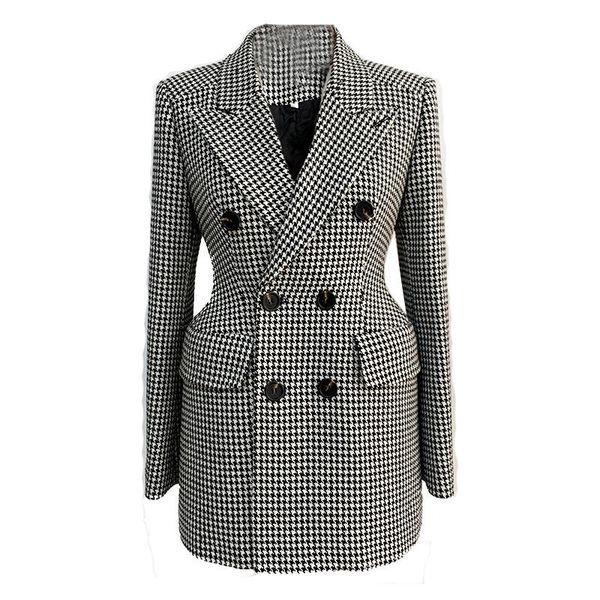 women's wool & blends coats women 2021 pack collar slender houndstooth mid length coat winter blind jacket spring, Black
women's wool & blends coats women 2021 pack collar slender houndstooth mid length coat winter blind jacket spring, Black