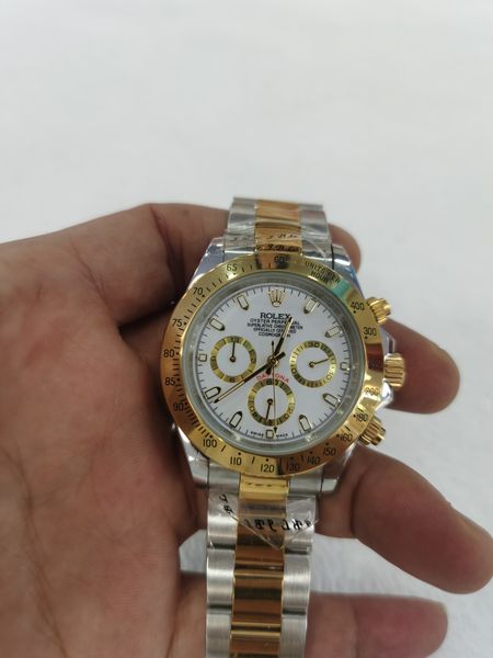 with original box luxury automatic 2813 mechanical movement watch gold dial watches men 116508 116528 mens cosmograph wristwatches 300, Slivery;brown