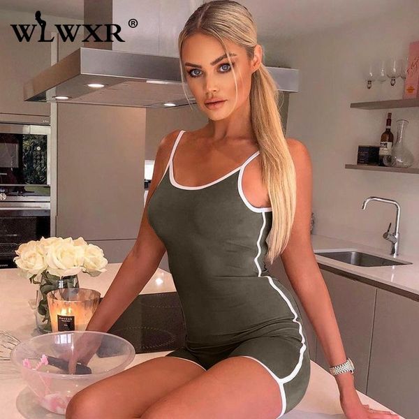 women's jumpsuits & rompers wlwxr summer romper bodycon jumpsuit women playsuit biker shorts fitness skinny sleeveless yellow ladies fe, Black;white
women's jumpsuits & rompers wlwxr summer romper bodycon jumpsuit women playsuit biker shorts fitness skinny sleeveless yellow ladies fe, Black;white