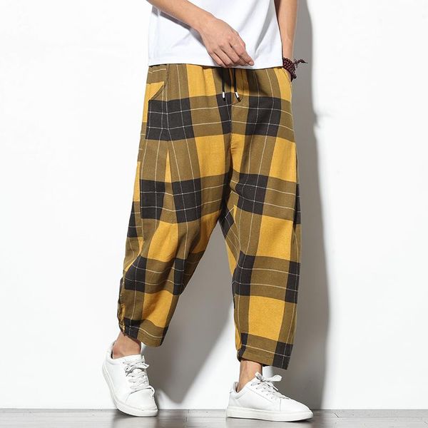streetwear plaid pants men joggers man casual straight harem korean hip hop track plus size men's, Black
streetwear plaid pants men joggers man casual straight harem korean hip hop track plus size men's, Black