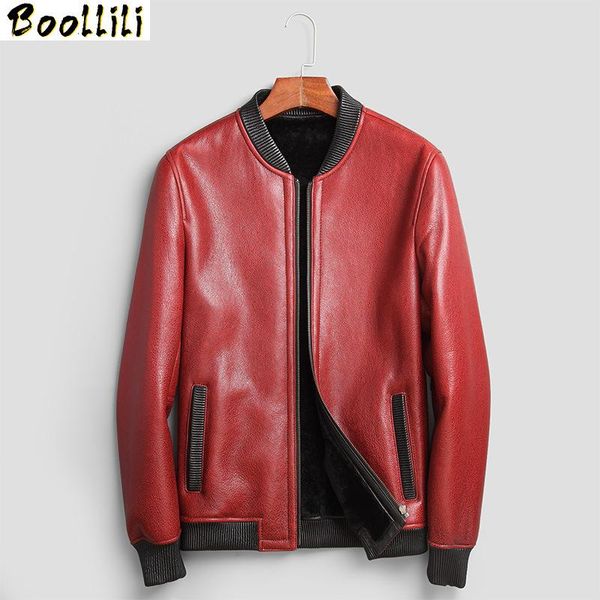 men's leather & faux boollili genuine sheepskin jacket men natural fur wool coat winter shearling real bomber, Black
men's leather & faux boollili genuine sheepskin jacket men natural fur wool coat winter shearling real bomber, Black