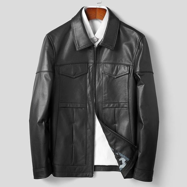 men motorcycle leisure winter jacket male coat casual warm men's leather & faux, Black
men motorcycle leisure winter jacket male coat casual warm men's leather & faux, Black