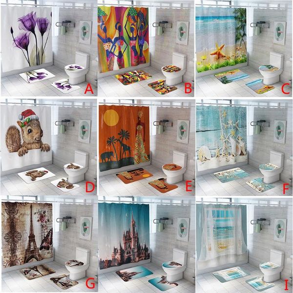 shower curtains 4pcs non slip toilet polyester cover mat set bathroom curtain landscape products decor accessories
shower curtains 4pcs non slip toilet polyester cover mat set bathroom curtain landscape products decor accessories