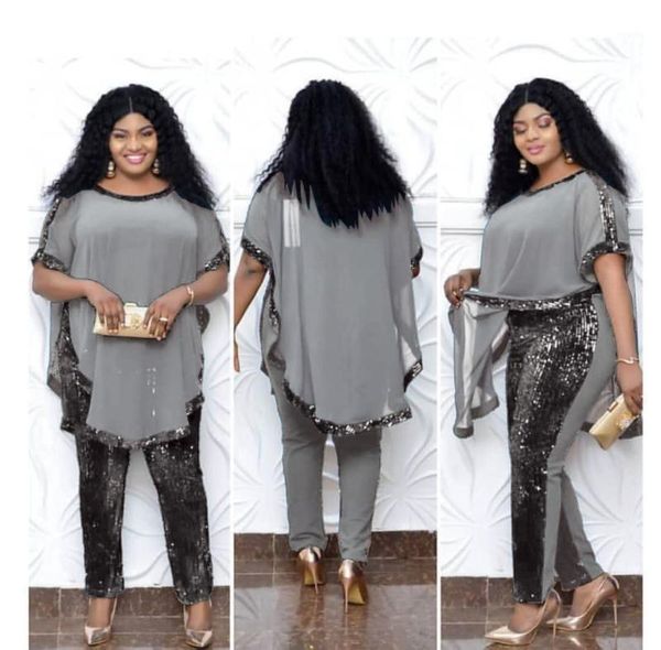 women's two piece pants tsxt 2021 african style women solid 4-colors sequined sets lady sling o-neck short sleeve loose long pant 3-pie, White
women's two piece pants tsxt 2021 african style women solid 4-colors sequined sets lady sling o-neck short sleeve loose long pant 3-pie, White