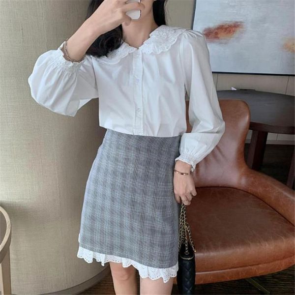skirts 2021 early autumn high waist houndstooth skirt stitching lace edge plaid a-line temperament mini, Black
skirts 2021 early autumn high waist houndstooth skirt stitching lace edge plaid a-line temperament mini, Black