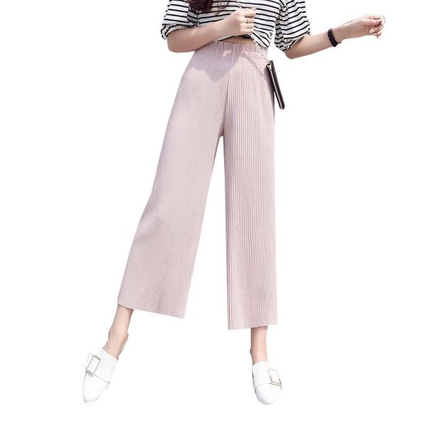 spring and summer style women's high waist wide leg pants ankle-length chic loose pleated streetwear trousers & capris, Black;white
spring and summer style women's high waist wide leg pants ankle-length chic loose pleated streetwear trousers & capris, Black;white