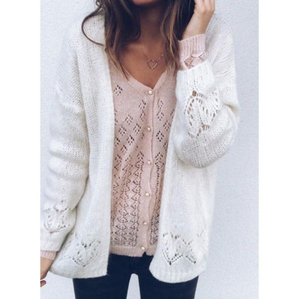 women's sweaters hirigin women sweater long sleeve hollow out crochet mohair knitting cardigan ladies autumn loose sweaet warm top, White;black
women's sweaters hirigin women sweater long sleeve hollow out crochet mohair knitting cardigan ladies autumn loose sweaet warm top, White;black