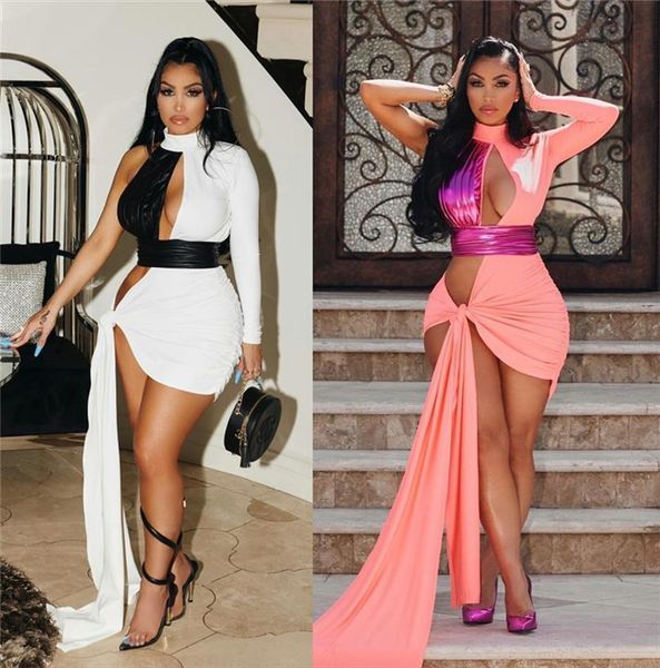 color patchwork lace women dress up mini summer hollow out halter one shoulder long sleeve bodycon club wear, Black;gray
color patchwork lace women dress up mini summer hollow out halter one shoulder long sleeve bodycon club wear, Black;gray