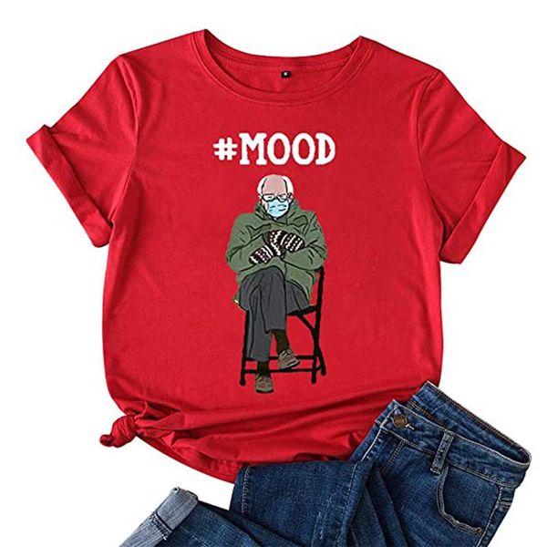 women's t-shirt bernie sanders mittens sitting inauguration short sleeve graphic summer casual crew neck hsj88, White
women's t-shirt bernie sanders mittens sitting inauguration short sleeve graphic summer casual crew neck hsj88, White