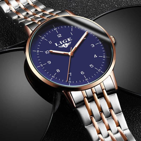 lige mens watches brand luxury gold quartz watch men sport waterproof watch for man full steel slim blue dial date clock+box 210527, Slivery;brown
lige mens watches brand luxury gold quartz watch men sport waterproof watch for man full steel slim blue dial date clock+box 210527, Slivery;brown