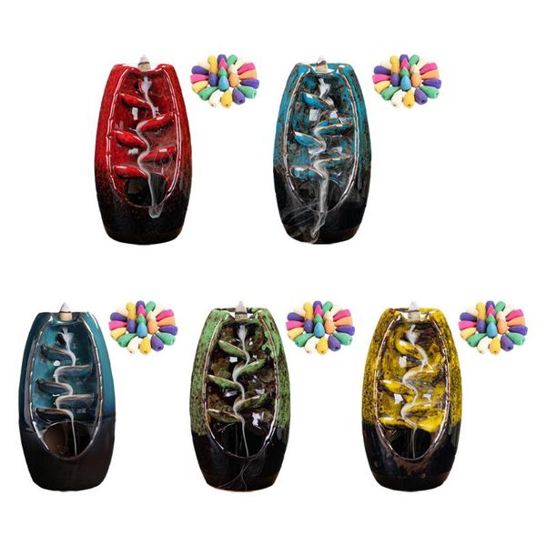 fragrance lamps ceramic backflow incense burner, censer flowing back cones holder for yoga meditation spa , tea house
fragrance lamps ceramic backflow incense burner, censer flowing back cones holder for yoga meditation spa , tea house