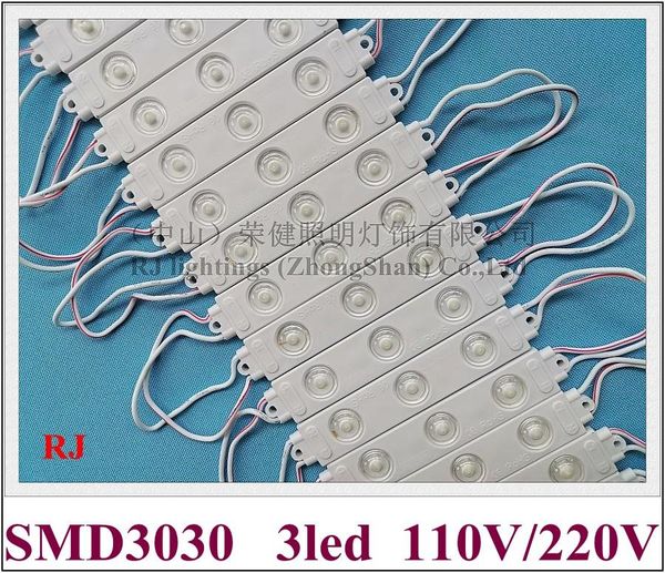 modules ac220v / ac110v input injection led light module advertising sign 2w 260lm smd 3030 3 ip65 110mm*20mm classical style
modules ac220v / ac110v input injection led light module advertising sign 2w 260lm smd 3030 3 ip65 110mm*20mm classical style