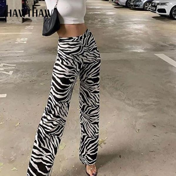 women's pants & capris hawthaw women autumn winter zebra printed striped loose high waist long 2021 fall clothes fashion streetwear clo, Black;white
women's pants & capris hawthaw women autumn winter zebra printed striped loose high waist long 2021 fall clothes fashion streetwear clo, Black;white