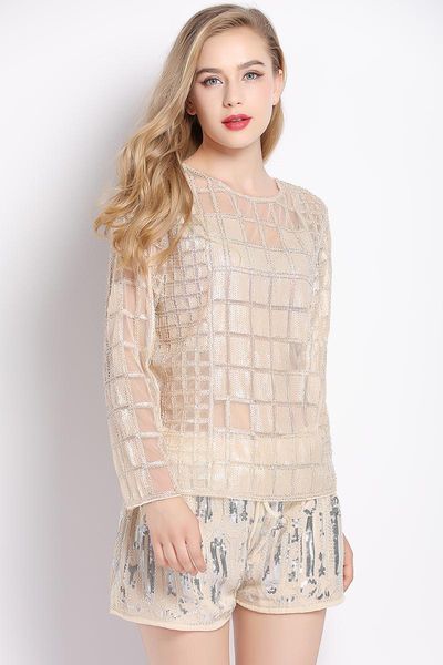 women's shorts h80&s90 women sequin palazzo short time-limited trousers elastic waist causal wide leg bead blingbling pants, White;black
women's shorts h80&s90 women sequin palazzo short time-limited trousers elastic waist causal wide leg bead blingbling pants, White;black
