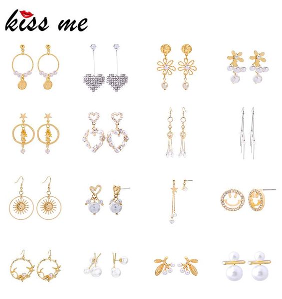 kissme variety of types acrylic pearl crystal resin heart star flower earrings for women gold color fashion jewelry wholesale dangle & chand, Silver
kissme variety of types acrylic pearl crystal resin heart star flower earrings for women gold color fashion jewelry wholesale dangle & chand, Silver