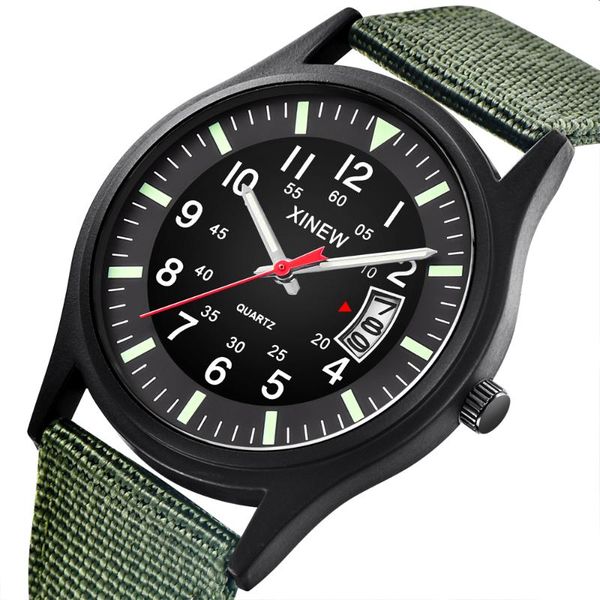 wristwatches wholesale xi brand watches mens fashion nylon band date sports quartz watch male army gifts clock montres de marque luxe, Slivery;brown
wristwatches wholesale xi brand watches mens fashion nylon band date sports quartz watch male army gifts clock montres de marque luxe, Slivery;brown