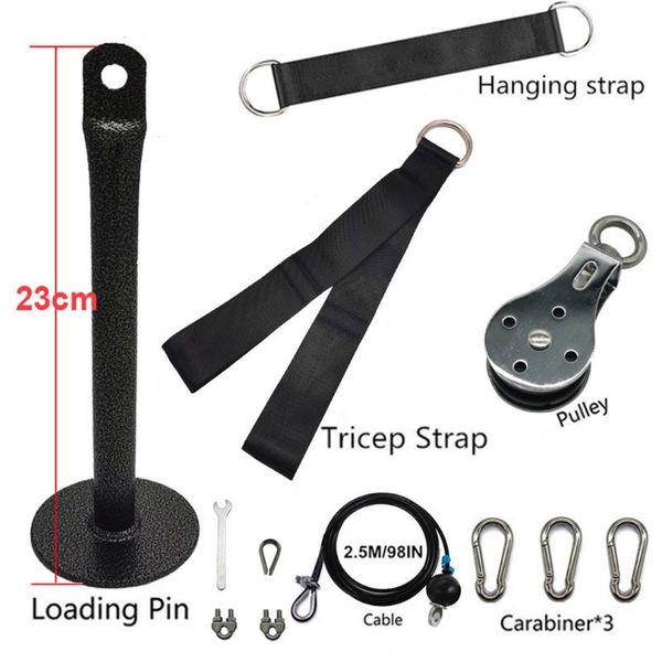 accessories 2m pulley cable machine system diy muscle strength loading pin tricep rope for triceps pull down home gym fitness equipment belt
accessories 2m pulley cable machine system diy muscle strength loading pin tricep rope for triceps pull down home gym fitness equipment belt